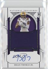2024 Panini National Treasures Collegiate College Materials Signatures Brian Thomas Jr. #58 card