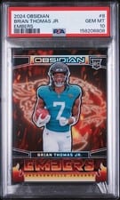 2024 Panini Obsidian Embers Brian Thomas Jr. #8 card