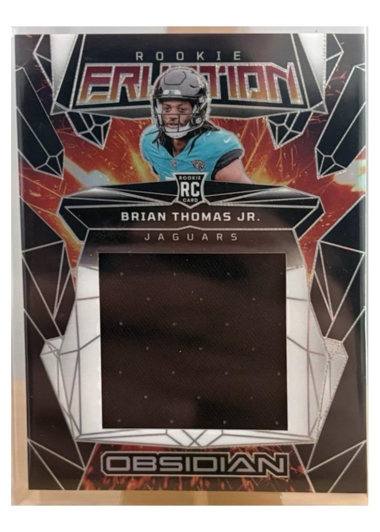 2024 Panini Obsidian Rookie Eruption Materials Brian Thomas Jr. #7 card