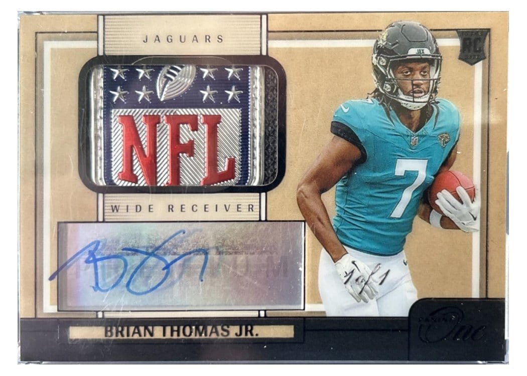 2024 Panini One Shield Signatures Brian Thomas Jr. #243 card
