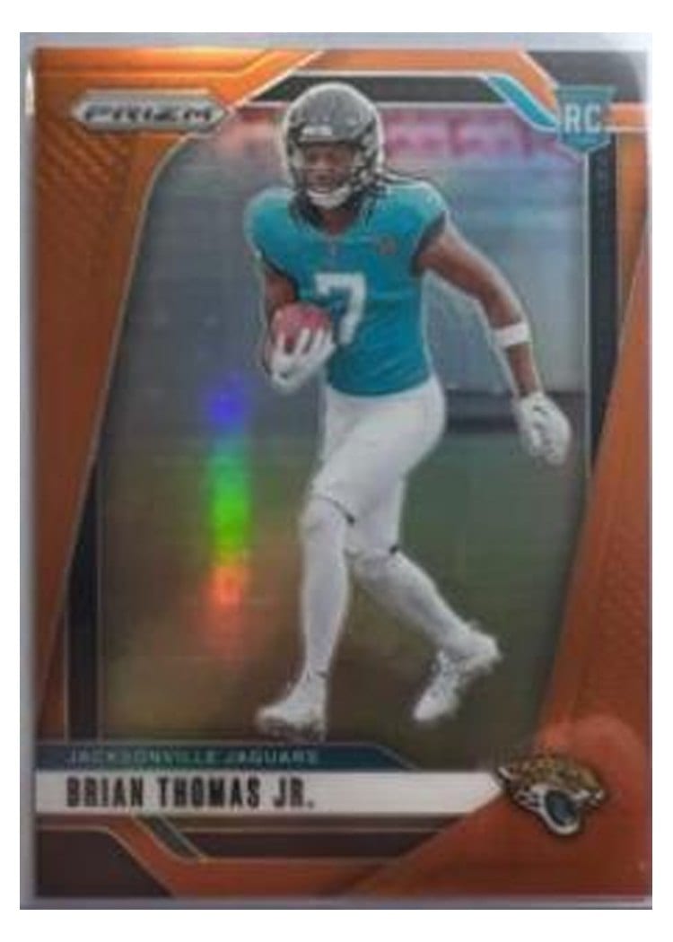 2024 Panini Prizm Base Set Brian Thomas Jr. Orange #314 card