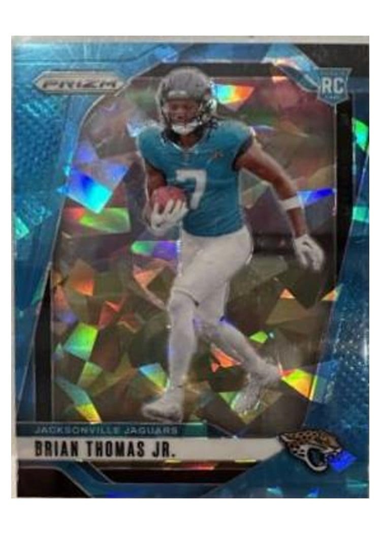2024 Panini Prizm Base Set Brian Thomas Jr. Blue Ice #314 card