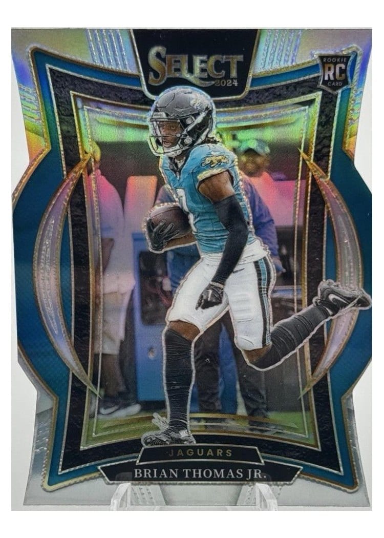 2024 Panini Select Base Set Brian Thomas Jr. Silver Prizm Die-Cut #91 card