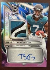 2024 Panini Spectra Aspiring Patch Autographs Brian Thomas Jr. #APA-BTJ card