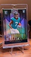 2024 Panini Totally Certified Metropolis Mirror Brian Thomas Jr. #21 card