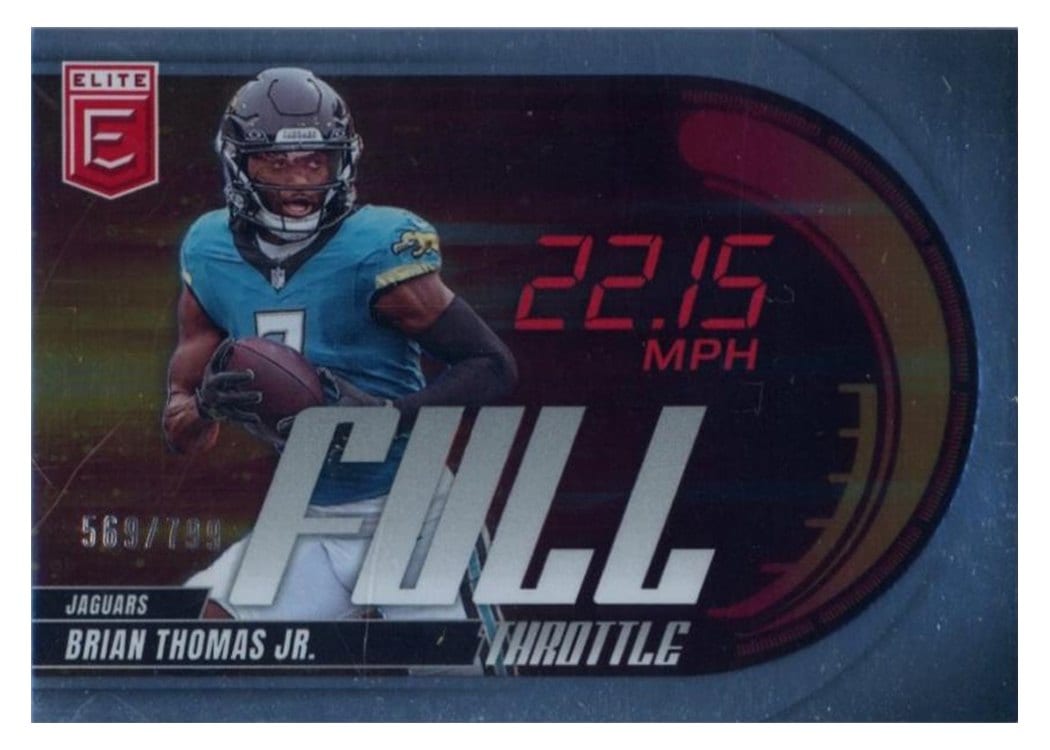 2025 Donruss Elite Full Throttle Brian Thomas Jr. #2 card