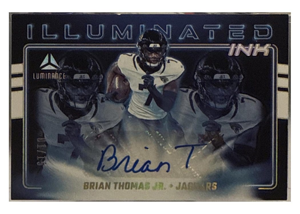 2025 Panini Luminance Illuminated Ink Brian Thomas Jr. #8 card