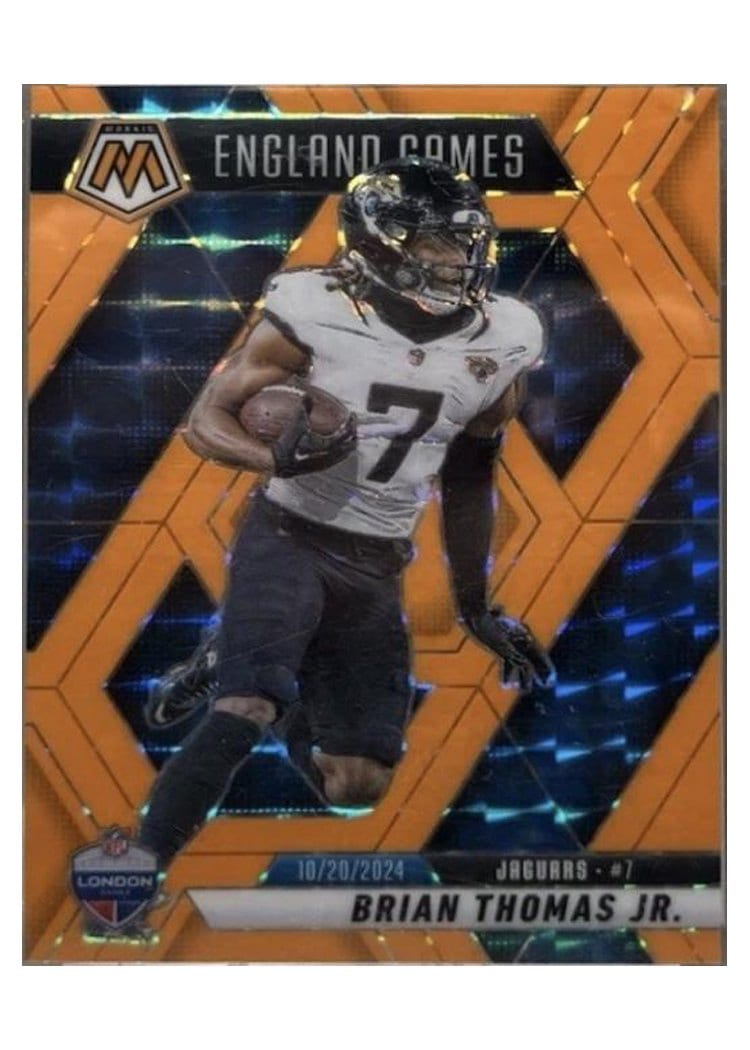 2025 Panini Mosaic Base Set Brian Thomas Jr. Orange Fluorescent #256 card