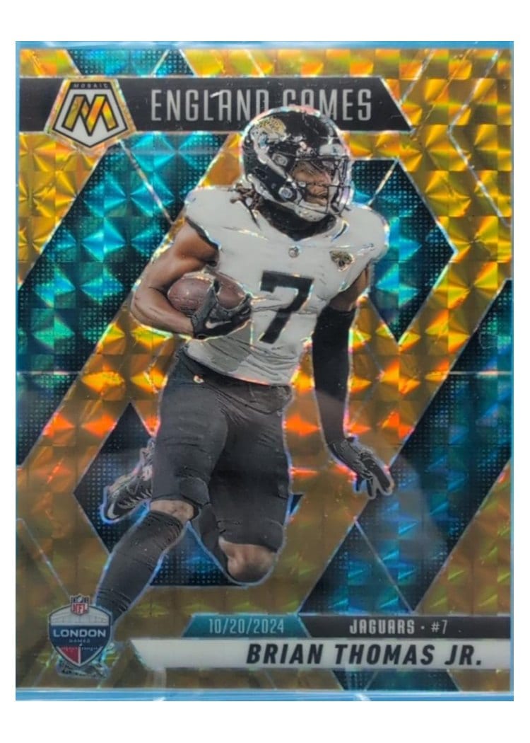 2025 Panini Mosaic Base Set Brian Thomas Jr. Gold #256 card