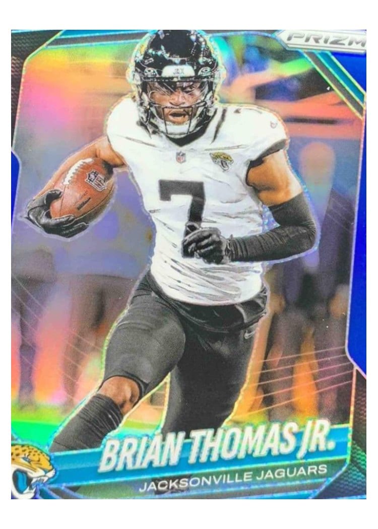 2025 Panini Prizm Base Set Brian Thomas Jr. Blue #2 card