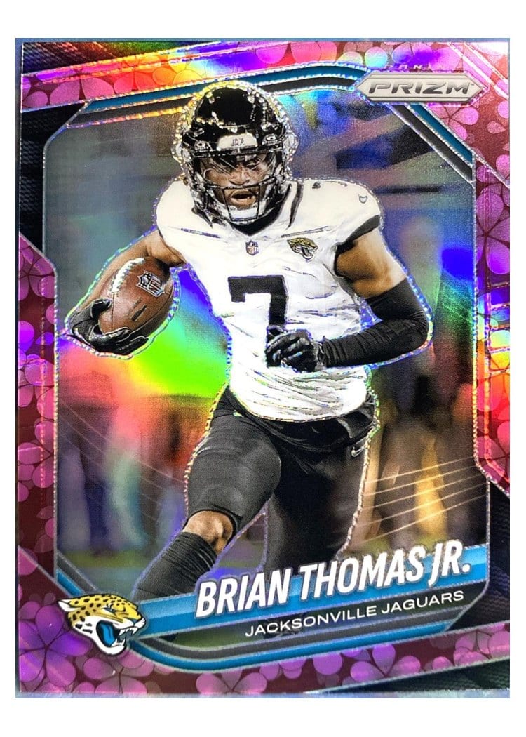 2025 Panini Prizm Base Set Brian Thomas Jr. Plum Blossom #2 card
