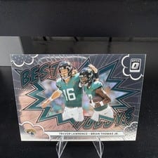 2025 Donruss Optic Best Tuddys Brian Thomas Jr./Trevor Lawrence #10 card