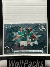 2025 Panini Donruss Optic Best Tuddys Brian Thomas Jr. / Trevor Lawrence #10 card