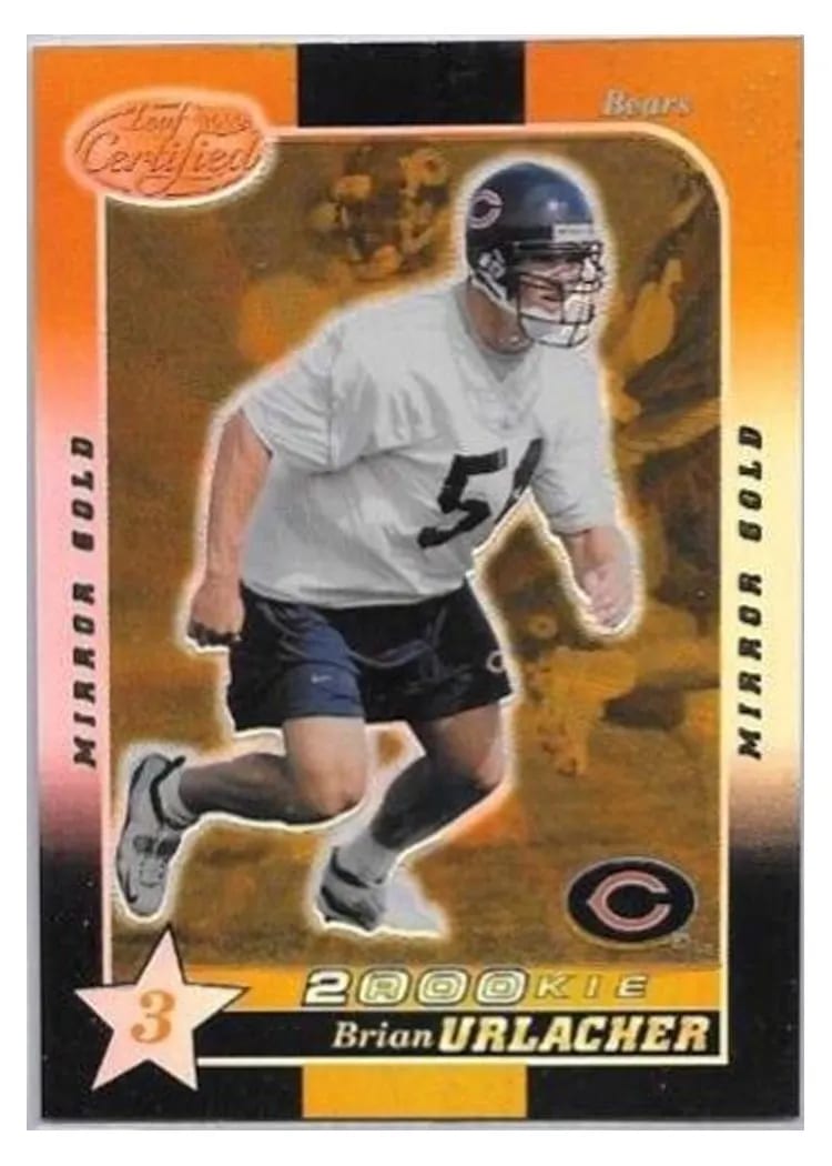 2000 Leaf Certified Brian Urlacher #157 card
