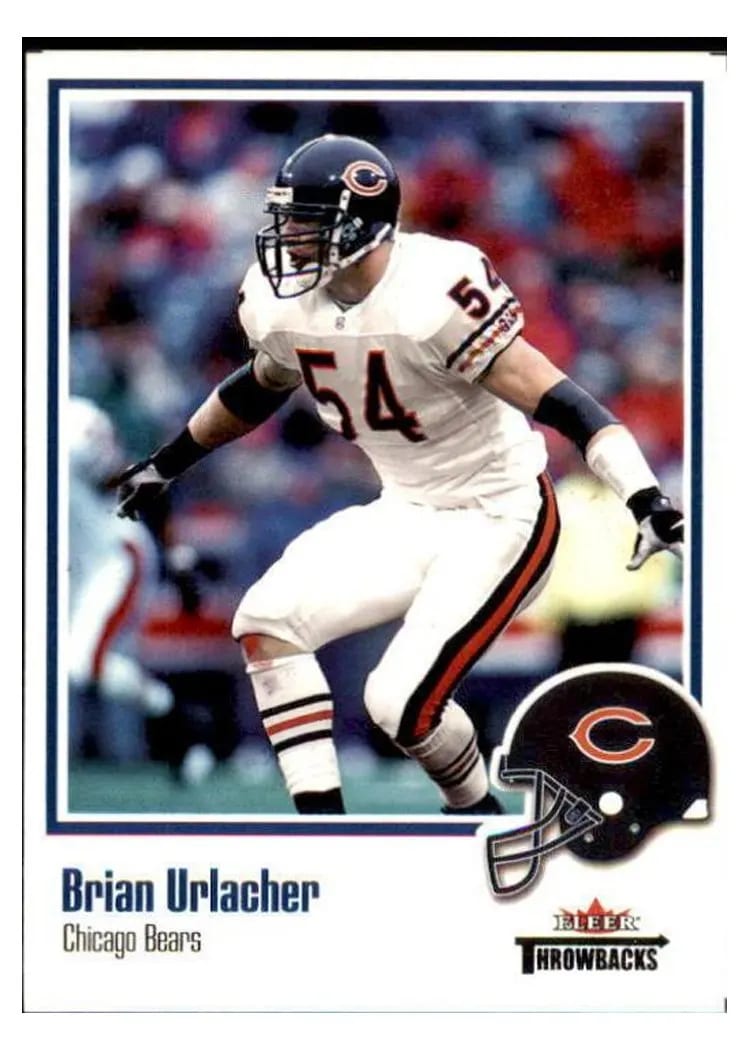 2002 Fleer Throwbacks Brian Urlacher #86 card