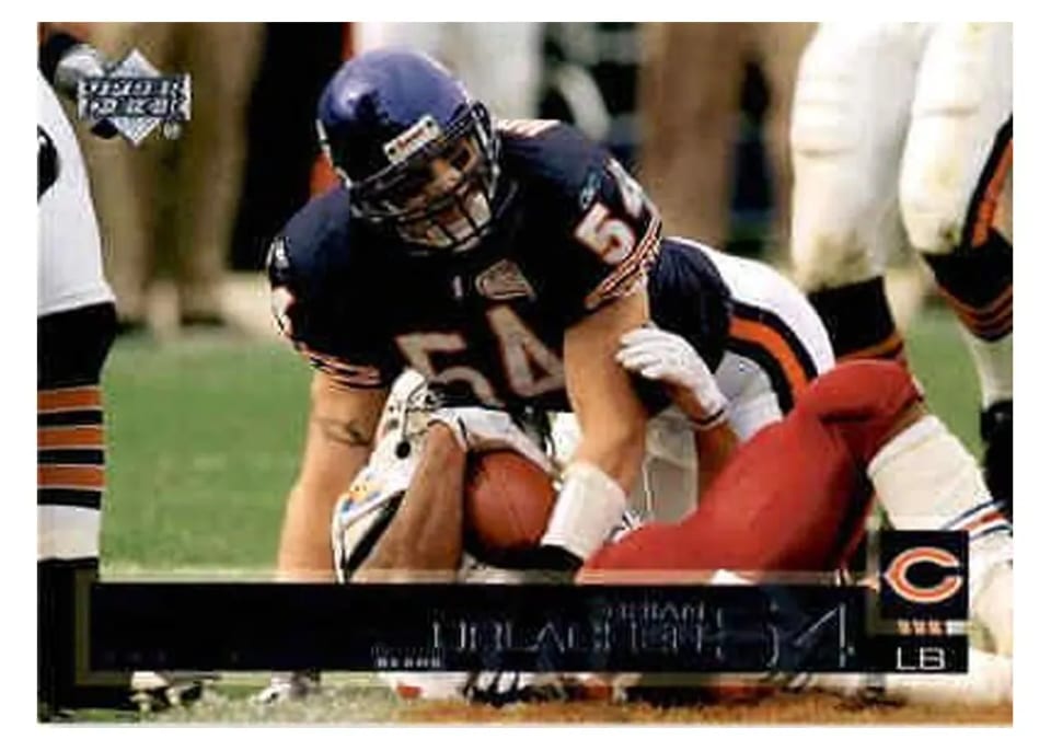 2002 Upper Deck Brian Urlacher #35 card
