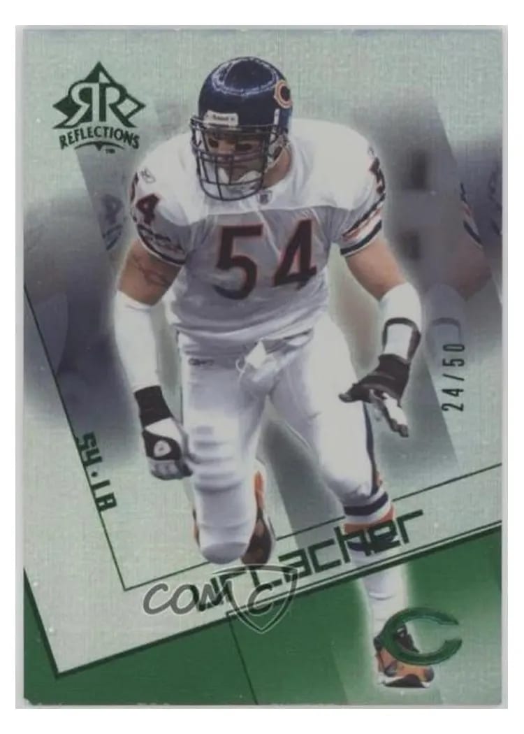 2004 Upper Deck Reflections Brian Urlacher #17 card