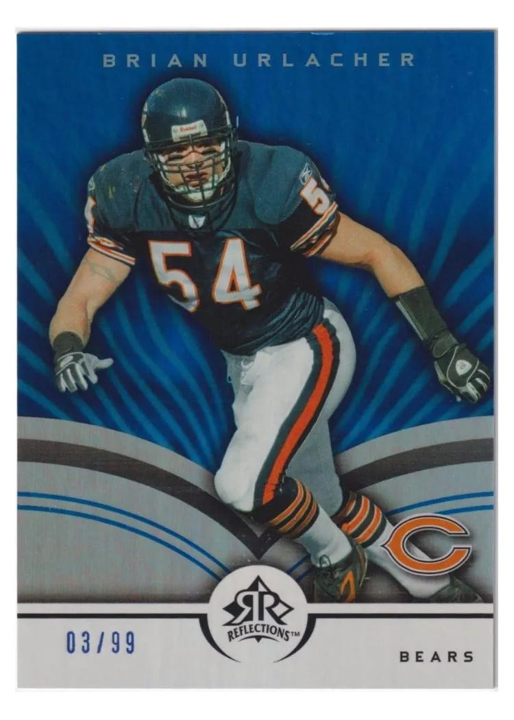 2005 Upper Deck Reflections Brian Urlacher #18 card