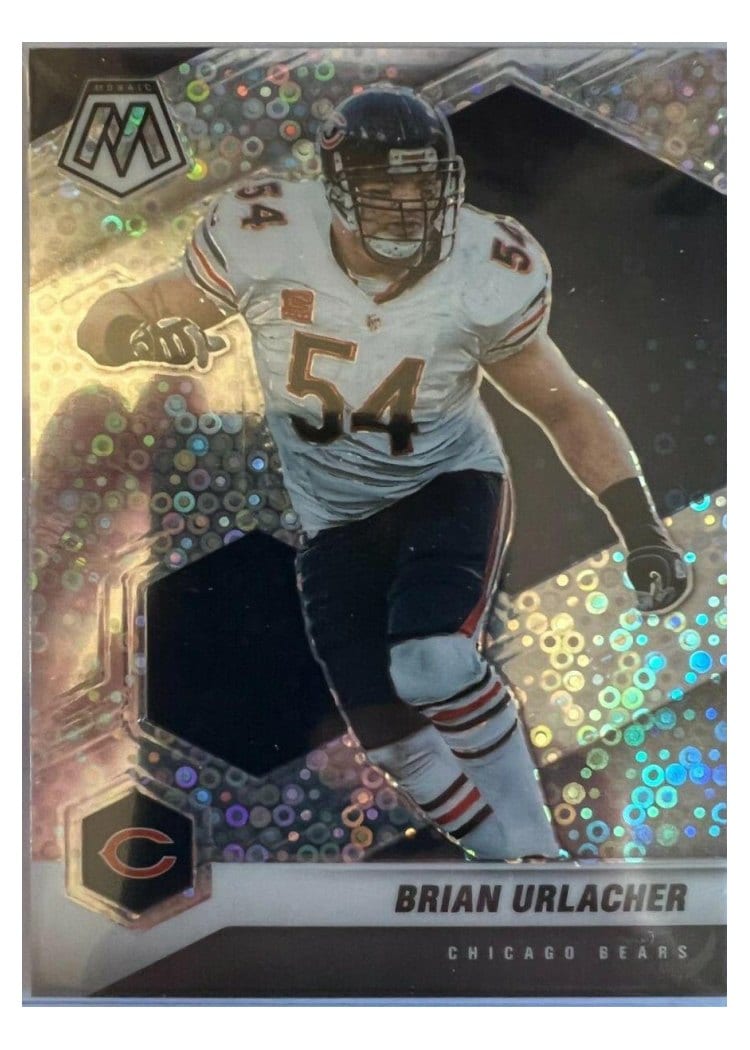 2021 Panini Mosaic Base Set Brian Urlacher No Huddle Silver Mosaic #41 card