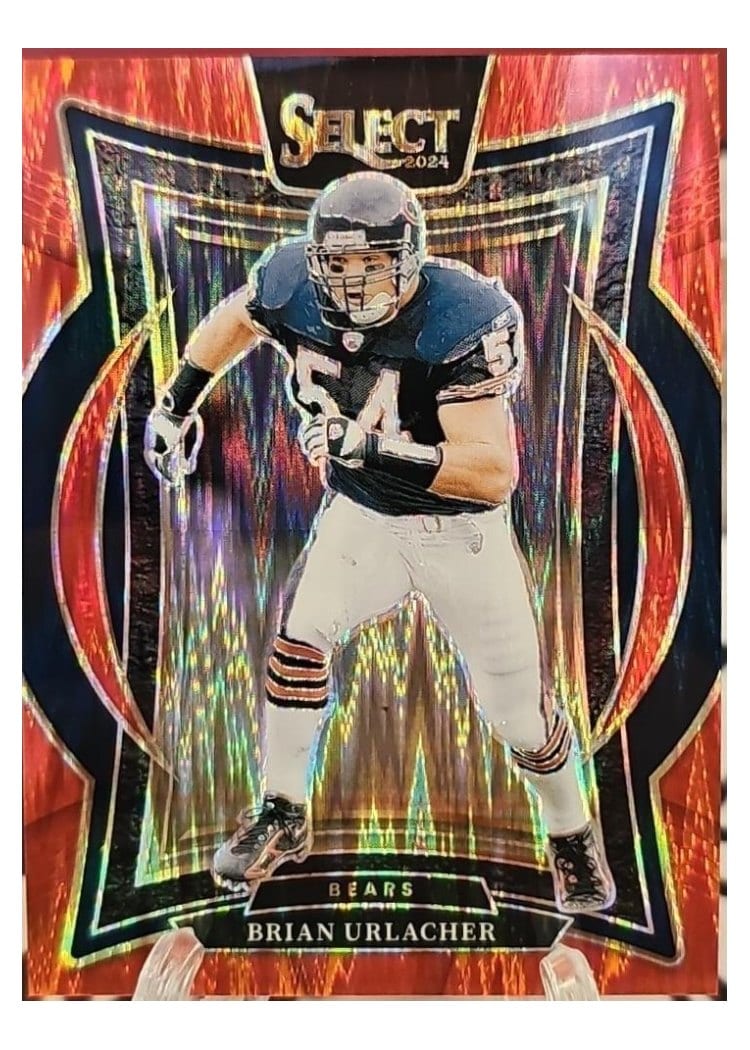 2024 Panini Select Base Set Brian Urlacher Red Prizm Shock #13 card