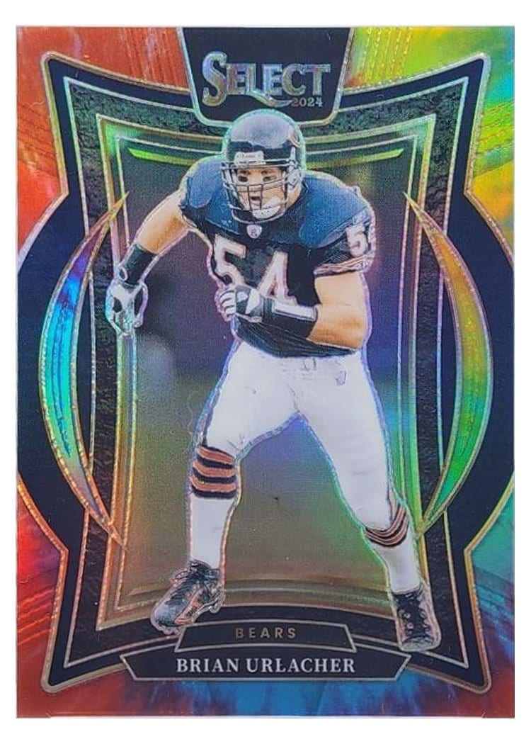 2024 Panini Select Base Set Brian Urlacher Tie-Dye Prizm #13 card