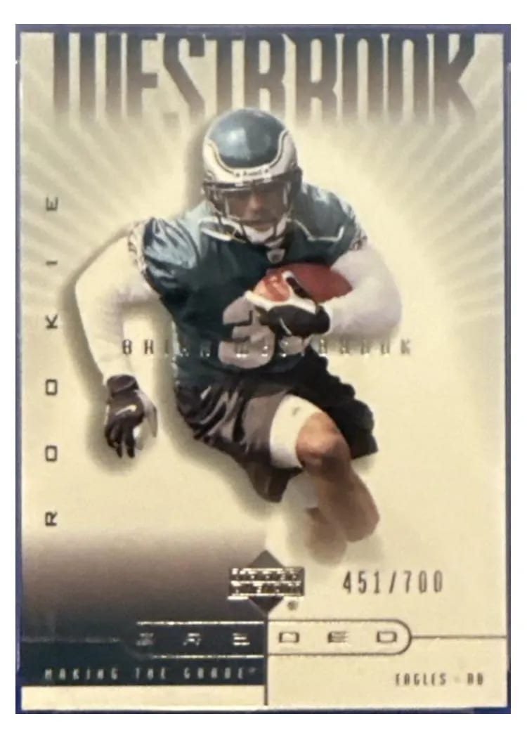 2002 Upper Deck Graded Brian Westbrook #111 card
