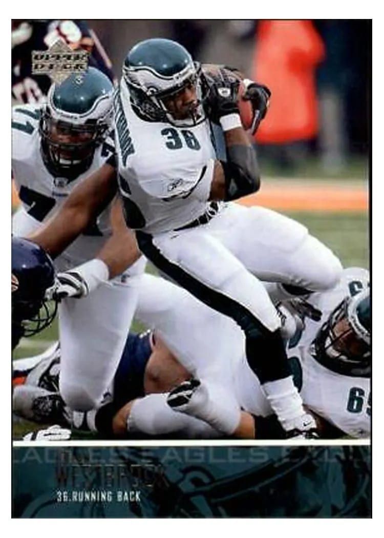 2003 Upper Deck Brian Westbrook #16 card