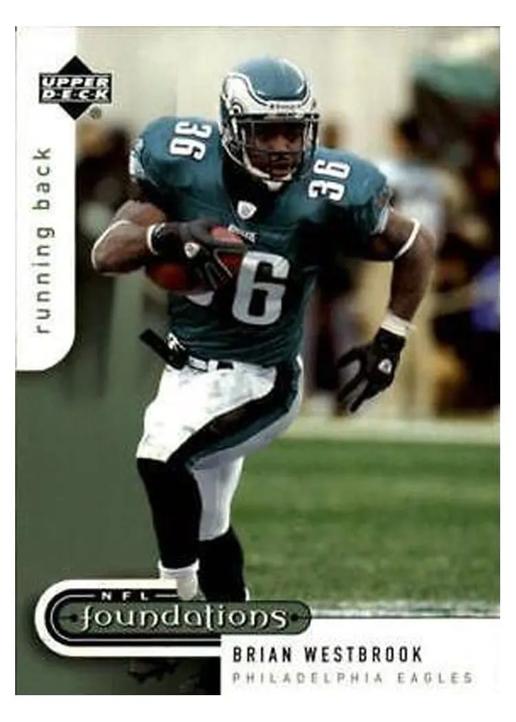 2005 Upper Deck Foundations Brian Westbrook #74 card