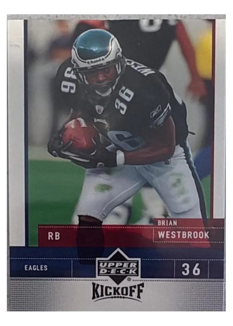 2005 Upper Deck Kickoff Brian Westbrook #68 card