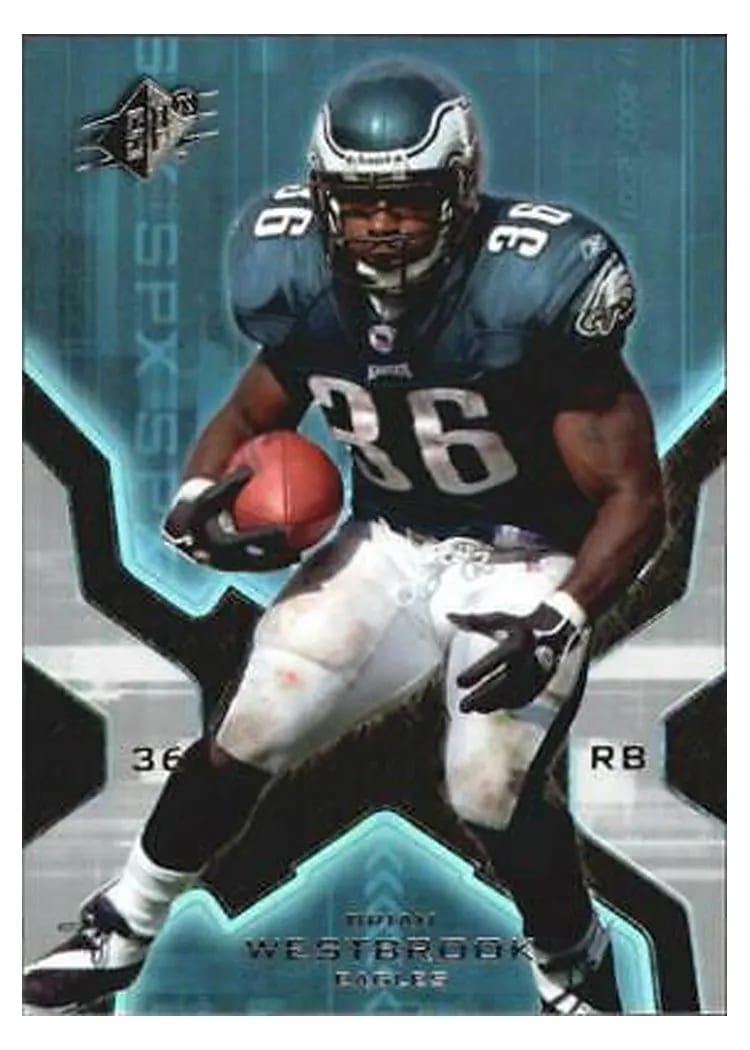2007 Spx Brian Westbrook #75 card