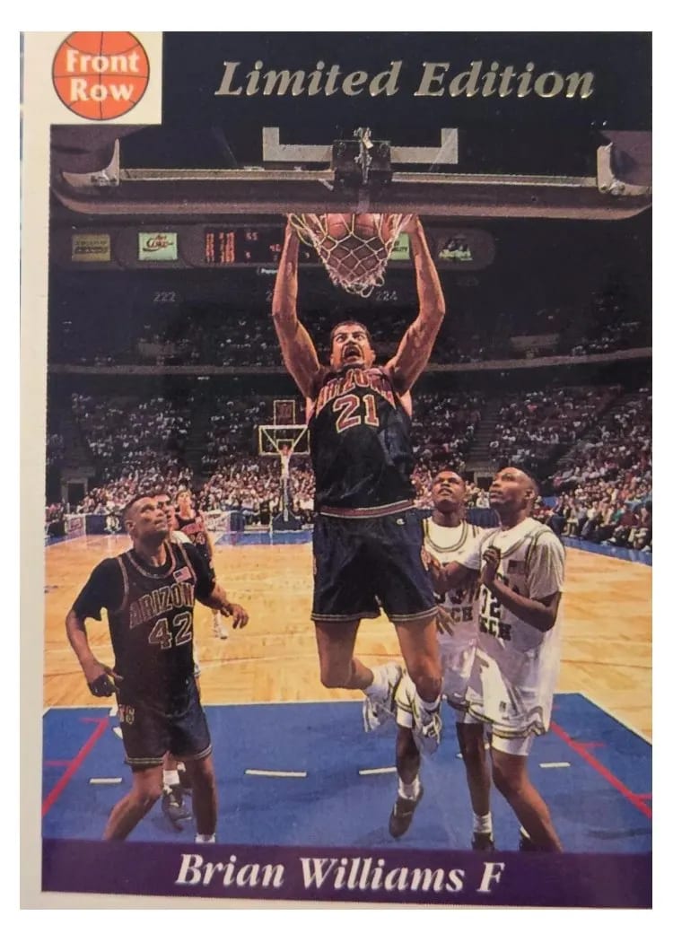 1992 Front Row Draft Picks Brian Williams #10 card