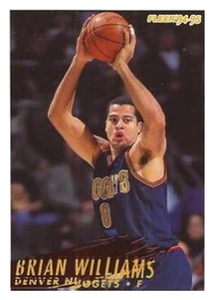 1994 Fleer Brian Williams #62 card