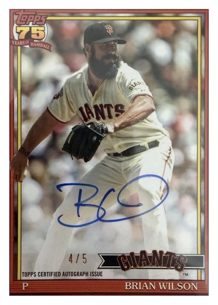 2026 Topps 1991 Topps Autographs Brian Wilson #91A-BWI card