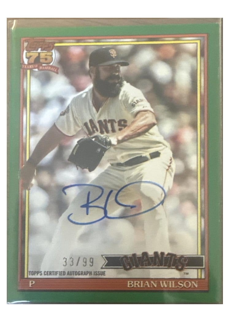 2026 Topps 1991 Topps Autographs Brian Wilson #91A-BWI card