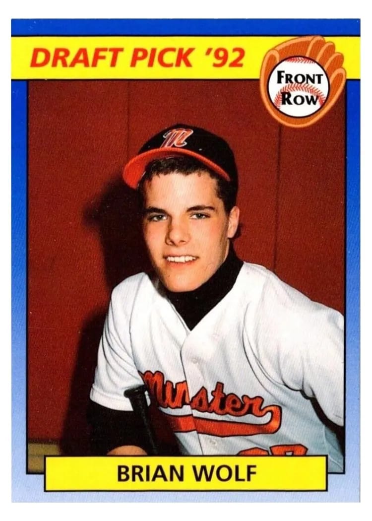 1992 Front Row Draft Picks Brian Wolf #86 card