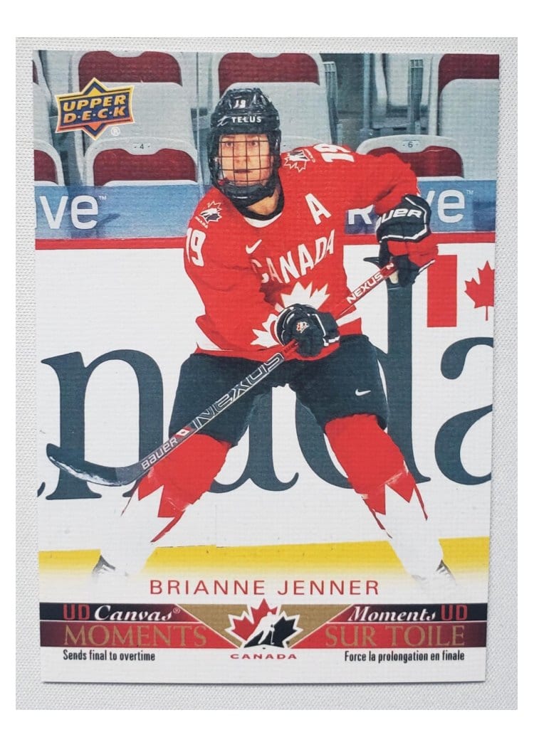 2021-22 Tim Hortons Collectors Series Canada Moments Canvas Brianne Jenner #CM-5 card