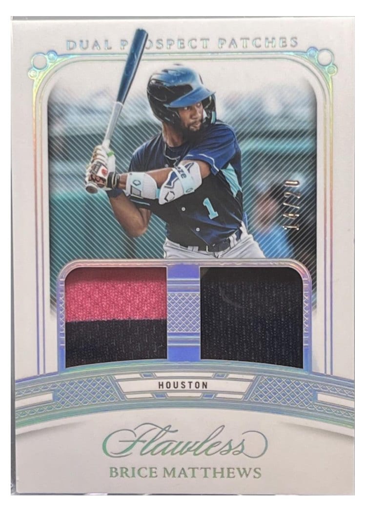 2024 Panini Flawless Dual Prospect Patches Brice Matthews #DP-BM card