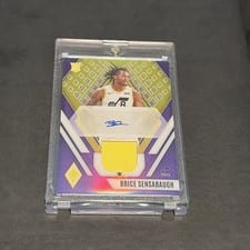 2023-24 Panini Phoenix Rookie Jersey Autographs Brice Sensabaugh #RJA-BSB card