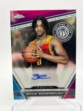 2023-24 Topps Chrome Certified Rookie Autographs Brice Sensabaugh #CRA-BS card