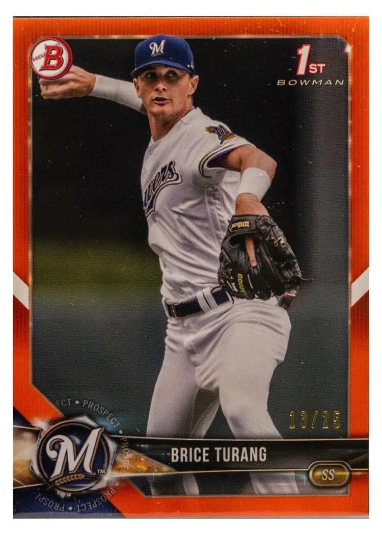 2018 Bowman Draft Base Set Brice Turang #BD-11 card