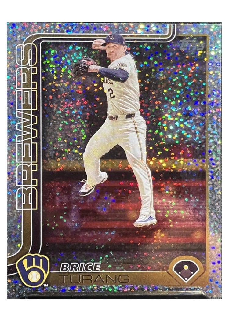 2025 Topps Base Set Brice Turang Confetti #45 card