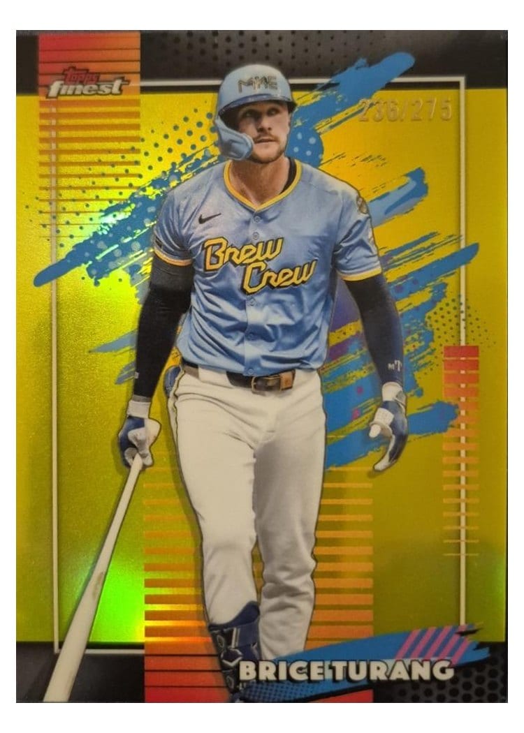 2026 Topps Finest Brice Turang #186 card