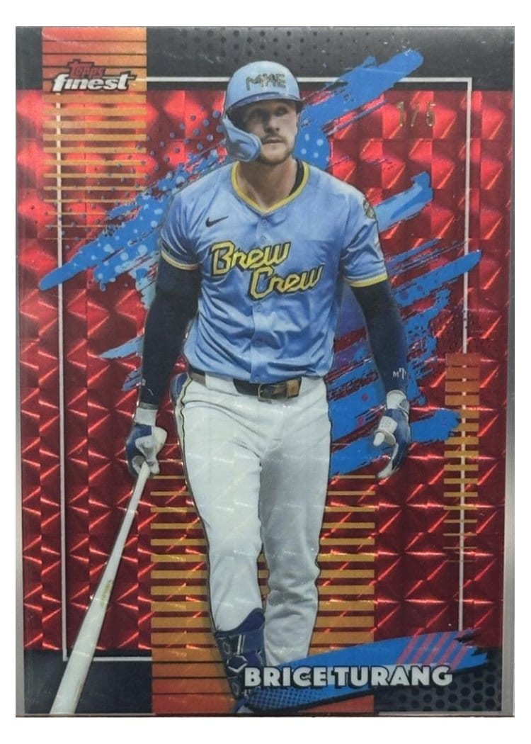 2026 Topps Finest Brice Turang #186 card