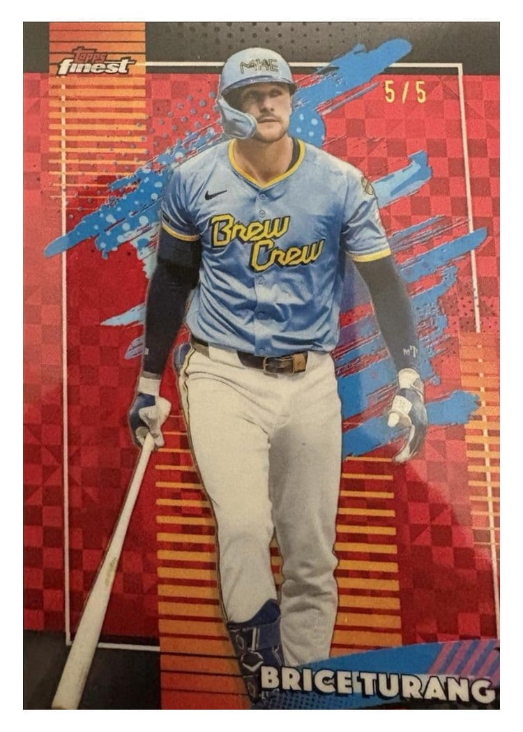 2026 Topps Finest Brice Turang #186 card