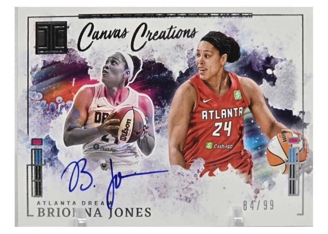 2025 Panini Impeccable WNBA Canvas Creations Brionna Jones #3 card