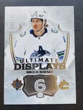 2023-24 Upper Deck Ultimate Collection Ultimate Displays Brock Boeser #UD-BO card