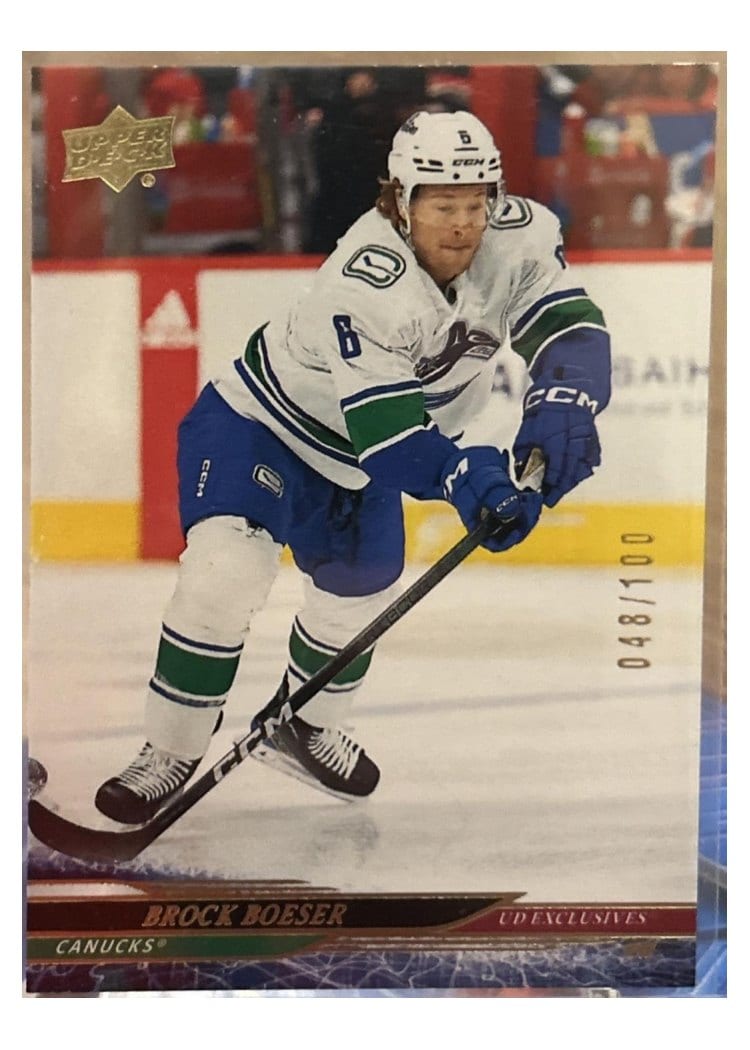 2024-25 Upper Deck Base Set Brock Boeser #427 card