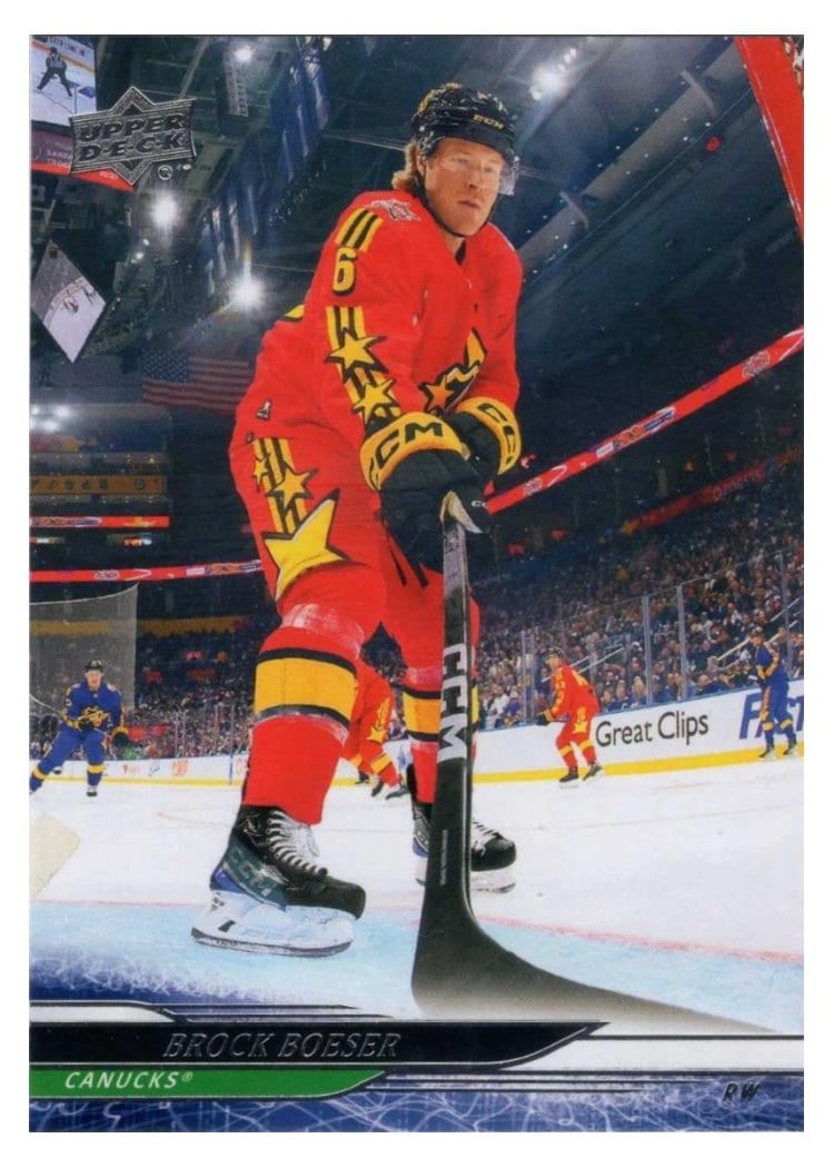 2024-25 Upper Deck Base Set Brock Boeser #695 card