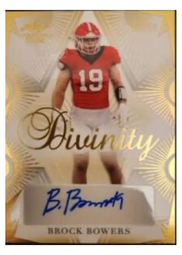 2023 Leaf Trinity Divinity Autograph Brock Bowers #D-BB2