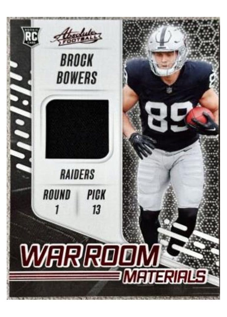 2024 Panini Absolute War Room Materials Brock Bowers #WRM-BBS card